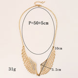 Diamond Angel Wing Necklace Short Style Fake – Jewelry Gift Ideas — 2