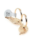 Fashion Flash Diamond Wings Double Ring Ring – Stylish Gifts — 1