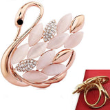 Pin Opal Swan Brooch Women Suit Cardigan Corsage – Jewelry Gift Ideas — 6