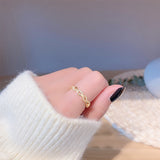 Korean Temperament Net Red Braided Twist Open Ring – Useful Gifts — 2