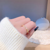 Korean Temperament Net Red Braided Twist Open Ring – Useful Gifts — 3