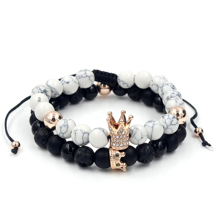 Braided High Crown White Diamond Mixed Wear Small – Jewelry Gift Ideas — 1
