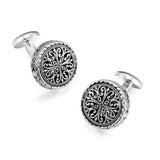 Men's French Flower Cufflinks Hollow Pattern – Gifts for Him — 2