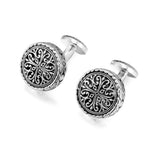 Men's French Flower Cufflinks Hollow Pattern – Gifts for Him — 3