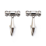 Men's Shirt Cufflinks Stainless Steel Cufflinks Hammer – Gifts for Him — 3