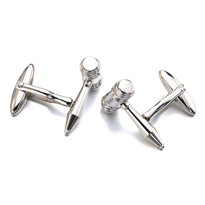 Men's Shirt Cufflinks Stainless Steel Cufflinks Hammer – Gifts for Him — 1