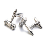 Men's Shirt Cufflinks Stainless Steel Cufflinks Hammer – Gifts for Him — 5