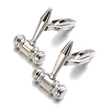 Men's Shirt Cufflinks Stainless Steel Cufflinks Hammer – Gifts for Him — 4