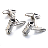 Men's Shirt Cufflinks Stainless Steel Cufflinks Hammer – Gifts for Him — 2