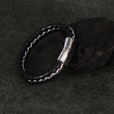 Men's Braided Leather Cord Bracelet – Jewelry Gift Ideas — 5