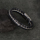 Men's Braided Leather Cord Bracelet – Jewelry Gift Ideas — 4
