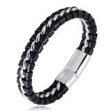 Men's Braided Leather Cord Bracelet – Jewelry Gift Ideas — 3