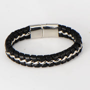 Men's Braided Leather Cord Bracelet – Jewelry Gift Ideas — 1
