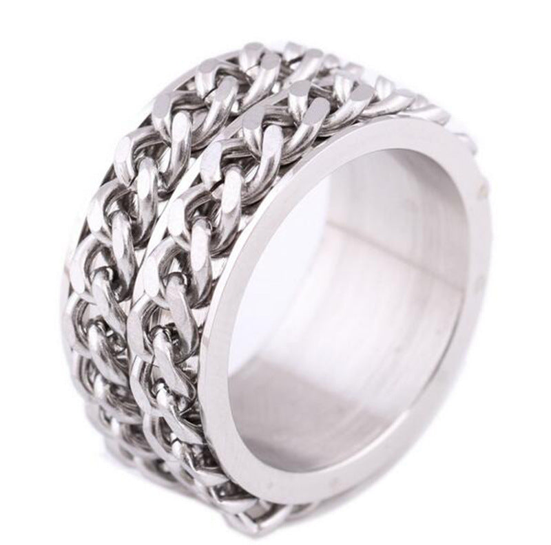 Vintage Chain Titanium Steel Men's Index Finger – Jewelry Gift Ideas — 1