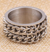 Vintage Chain Titanium Steel Men's Index Finger – Jewelry Gift Ideas — 3
