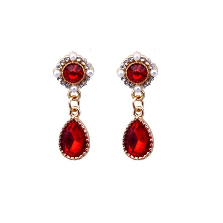 Red Gemstone And Diamond Pendant – Jewelry Gift Ideas — 1