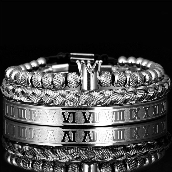 Stainless Steel Adjustable Roman Digital Crown – Jewelry Gift Ideas — 1