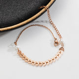 Fashion Simple Wheat Ear Pearl Titanium Steel Bracelet – Stylish Gifts — 4