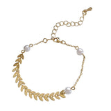 Fashion Simple Wheat Ear Pearl Titanium Steel Bracelet – Stylish Gifts — 2
