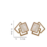 S925 Silver Needle Simple Geometric Earrings – Special Occasion Gifts — 2