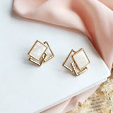 S925 Silver Needle Simple Geometric Earrings – Special Occasion Gifts — 4