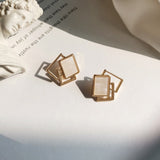 S925 Silver Needle Simple Geometric Earrings – Special Occasion Gifts — 1