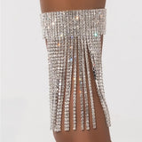 Rhinestone Tassel Anklet Luxury Shiny Row – Practical Gifts — 5