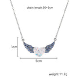 Fashionable Simple Love Heart Necklace Angel Wing – Jewelry Gift Ideas — 2