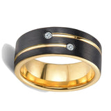 European And American Tungsten Steel Ring Two-Tone – Gifts for Him — 3
