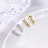 U-shaped Diamond Earrings Sterling silver Korean Style – Stylish Gifts — 4