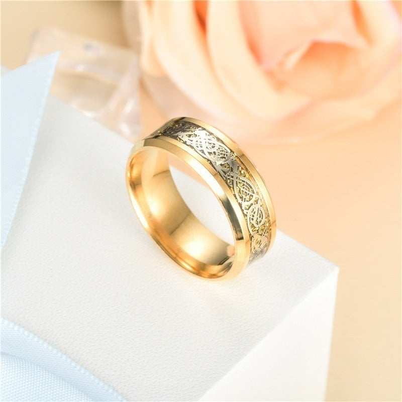 Accessories Fashion Stainless Steel Ring Inlaid Zircon – Stylish Gifts — 1