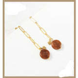 Stainless Steel Chain Earrings Women Japanese – Stylish Gifts — 3