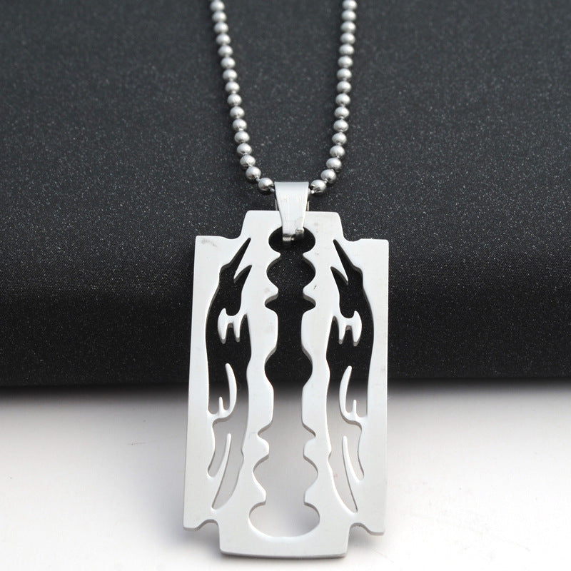 men chain stainless steel Blade necklaces men pendants – Stylish Gifts — 1