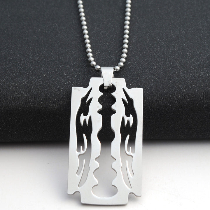 men chain stainless steel Blade necklaces men pendants – Stylish Gifts — 1