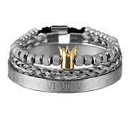 Luxury Roman Royal Crown Charm Bracelet Men – Jewelry Gift Ideas — 1