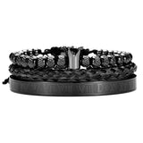 Luxury Roman Royal Crown Charm Bracelet Men – Jewelry Gift Ideas — 9