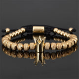 Luxury Roman Royal Crown Charm Bracelet Men – Jewelry Gift Ideas — 7