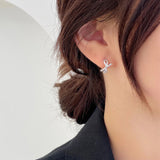 Real Gold Plating Micro-Inlaid Zircon Bow Earrings – Surprise Gifts — 3