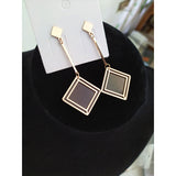 Double Shaped Long Titanium Steel Earrings – Small Gift Ideas — 4