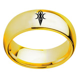 Moon Goddess Sign Ring Religious Titanium Steel – Unique Gift Ideas — 2