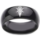 Moon Goddess Sign Ring Religious Titanium Steel – Unique Gift Ideas — 5