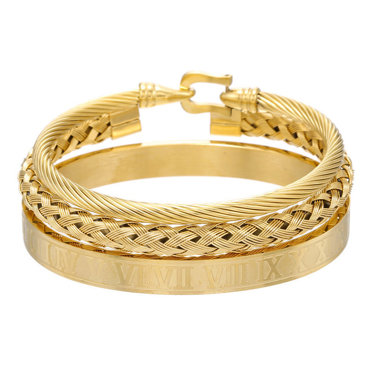 Titanium Steel Bracelet Set Male Personality – Jewelry Gift Ideas — 1