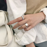 Simple Wave Pattern Open Korean Silver French – Unique Gift Ideas — 4