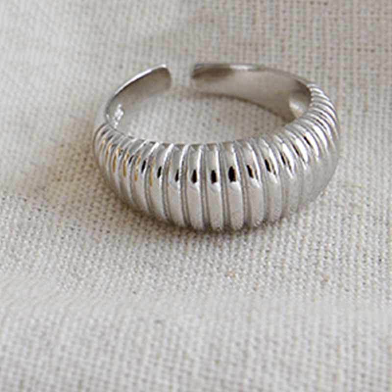 Simple Wave Pattern Open Korean Silver French – Unique Gift Ideas — 1