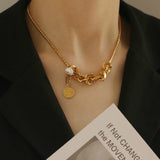 Hip Hop Clavicle Chain Fashion Gold Female – Jewelry Gift Ideas — 1
