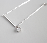 S925 Sterling Silver Long Zircon Pendant Bracelet – Jewelry Gift Ideas — 7
