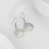 Fashion Simple Tree Of Life Pendant Earrings – Stylish Gifts — 7