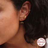 Moon Stud Earrings Fashion Simple Diamond-Studded – Stylish Gifts — 4