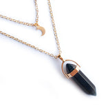 Moon Hexagonal Column Pendant – Jewelry Gift Ideas — 7