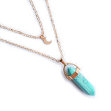 Moon Hexagonal Column Pendant – Jewelry Gift Ideas — 17